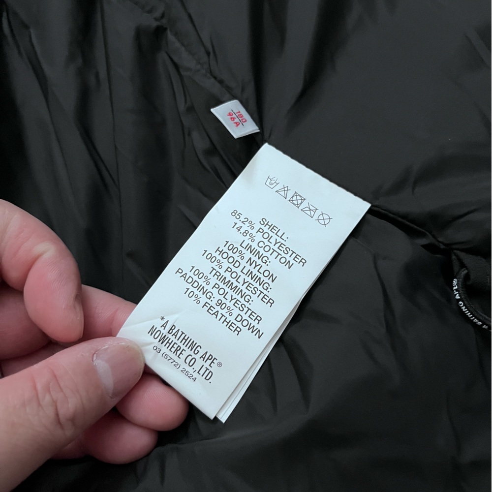 NWT-AAPE by A Bathing Ape (BAPE) Hooded Down Coat - Men L/WomenXL - Picture 13 of 13